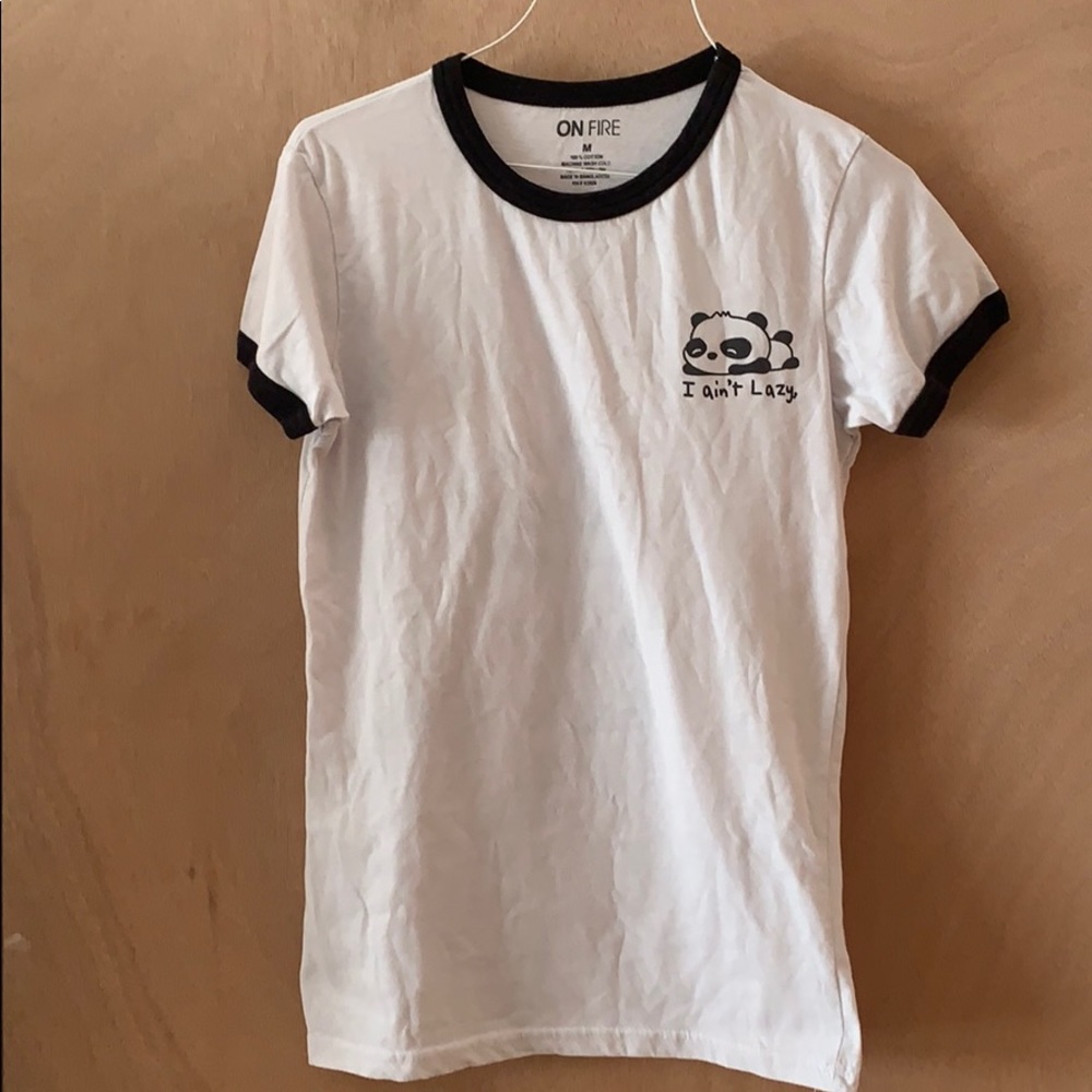 Panda T-shirt “I ain’t lazy”